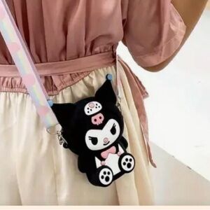 Hello Kitty Kuromi Silicone Crossbody NIB